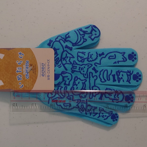 Made in Japan_Blue Boy Nylon Gloves_M Size - Picture 5 of 5